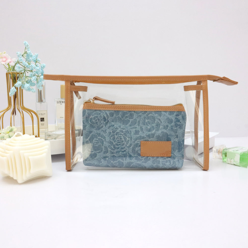 Clear PVC Cosmetic bag-MHCWMO0175