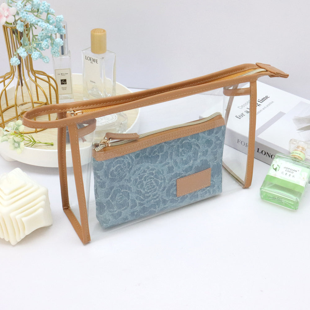 Clear PVC Cosmetic bag-MHCWMO0175
