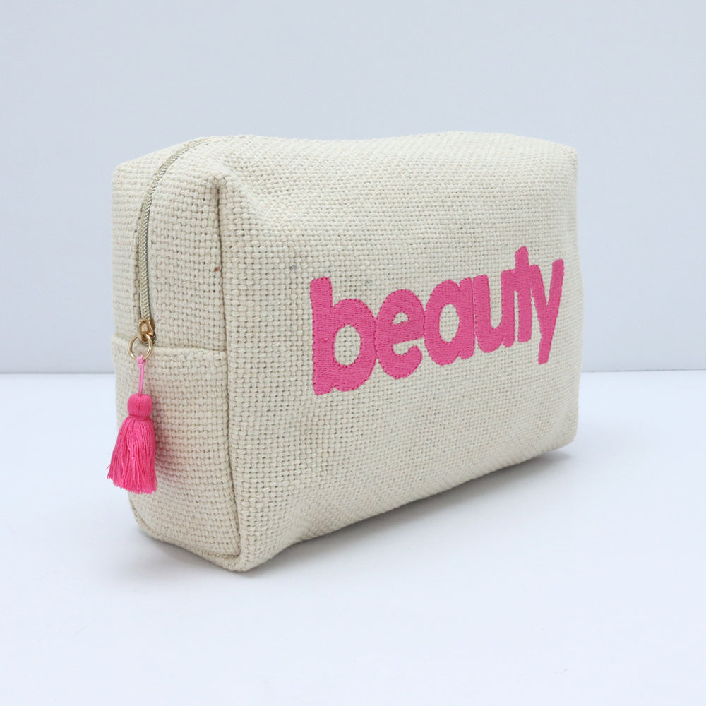 Linen Cosmetic bag-MHCO0208