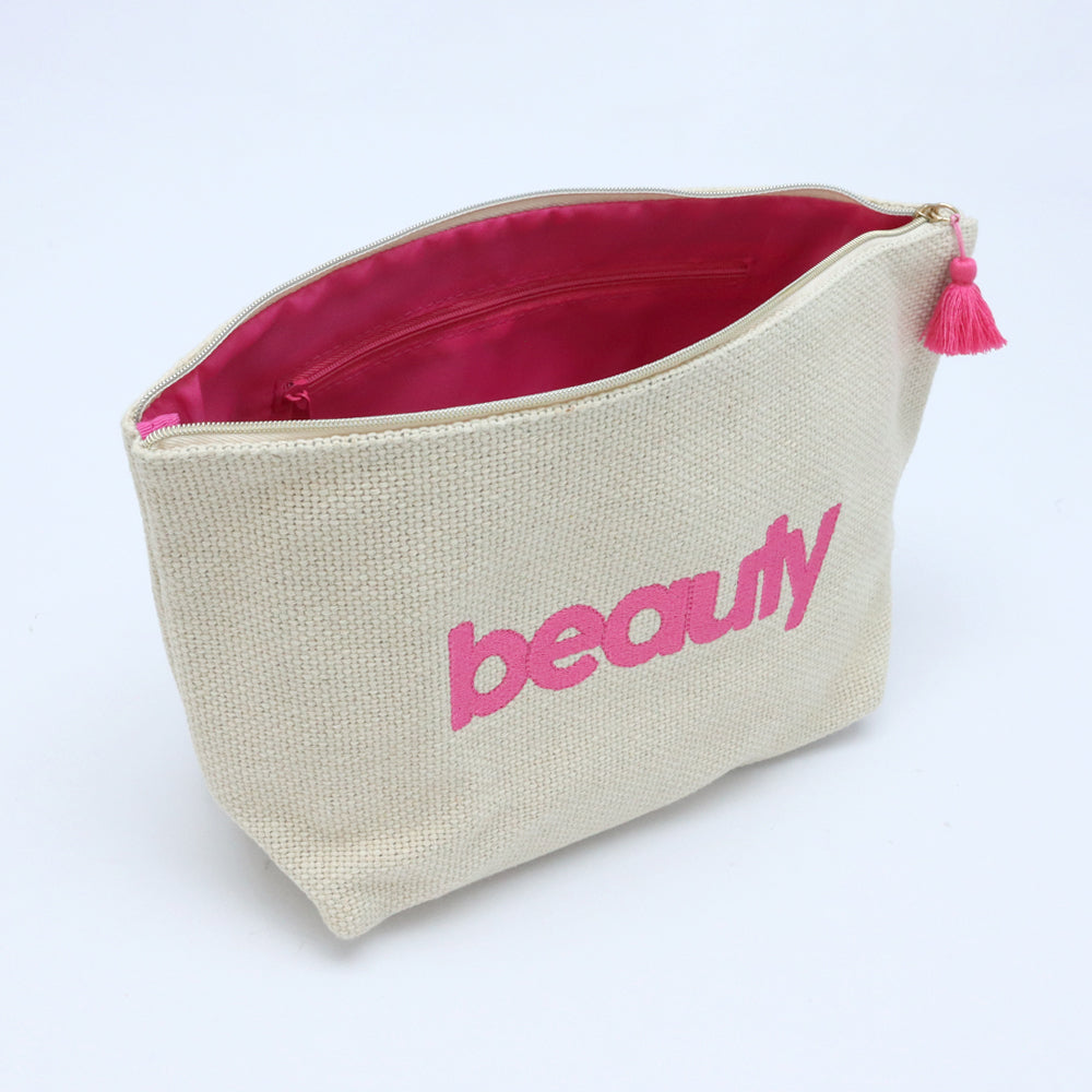 Linen Cosmetic bag-MHCO0209