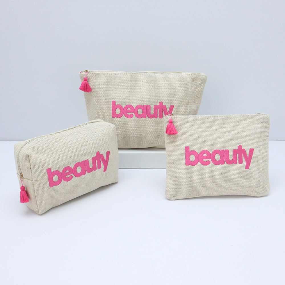 Linen Cosmetic bag-MHCO0210